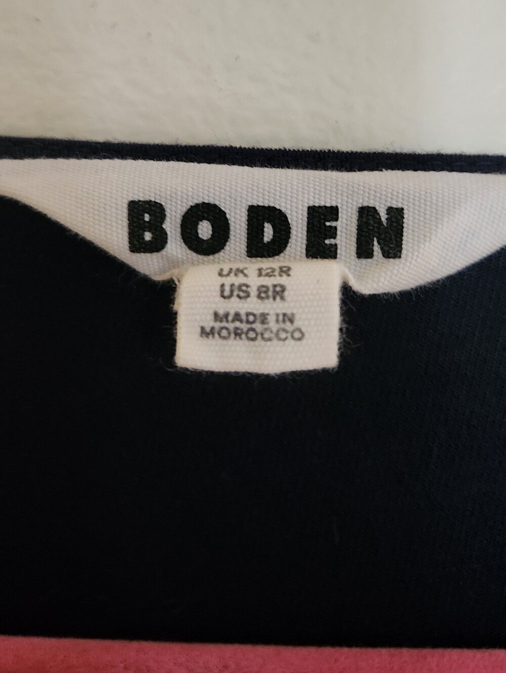 Boden Dress Thea Blue Jersey Midi Dress Long Sleeve Minimalist Pockets US 8R - Picture 3 of 6